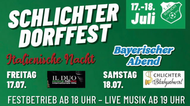 Schlichter Dorffest